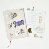 Cat Art Collection Foil Stamping Sticker Complete Set / ROKKAKU