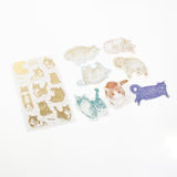 Cat Art Collection Foil Stamping Sticker Complete Set / ROKKAKU